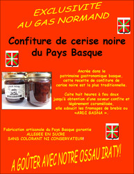 Confiture  la cerise noire du Pays Basque - FROMAGERIE AU GAS NORMAND - DIJON
