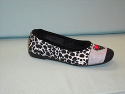 Pantoufle Ballerine Noir tissu - CHAUSSURES PACAUT