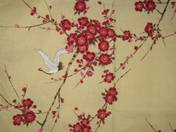 Yukata kimono en coton - Grues et fleurs de cerisier - Comptoir du Japon