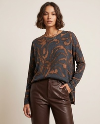 PULL L�GER IMPRIM� SOYA CONCEPT  - ANN'MODE 
