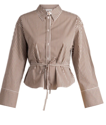 CHEMISE RAY�E MARRON YEST  - ANN'MODE 