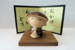 Porte-bonheur Petit moine "merci" - Comptoir du Japon
