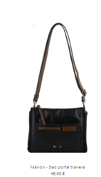 292001 LIGNE MANON SAC PORTE TRAVERS - Maroquinerie Diot Sellier