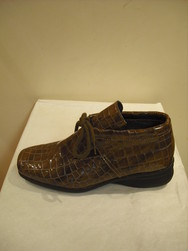 Bottines Hirica rf Genna veau croco sioux Taupe - CHAUSSURES PACAUT