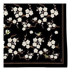 Furoshiki 90cm oiseau sur prunier - Comptoir du Japon