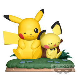 Banpresto figurine Pokemon- Pichu & Pikachu Diorama - MANGALAND