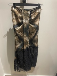 JUPE IMPRIM & DENTELLE HOLLY & JOEY PARIS  - ANN'MODE 