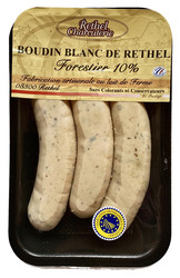 Boudin blanc de Rethel forestier IGP 3 portions 350gr - LEPY 