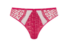 Louisa Bracq Tweegy culotte Broderie effet paillette rouge - Un Temps Pour Elle - Lingerie