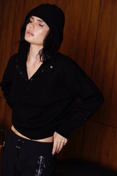 PULL CAPUCHE & STRASS EVA KAYAN  - ANN'MODE 