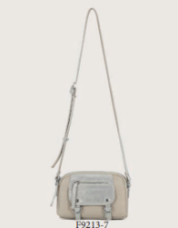 F9213-7 SAC PORT TRAVERS EN SYNTHTIQUE GARNI CUIR DE VACHE - Maroquinerie Diot Sellier