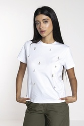 TEE SHIRT BIJOUX STRASS NOUNOURS ET PERLES LOKITA MILANO  - ANN'MODE 