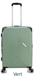 338/55 VALISE EXTENSIBLE ABS 55 CM LYS VERT - Maroquinerie Diot Sellier