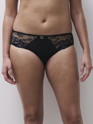 Chantelle Illusion Culotte haute noir/reflets bleu - Un Temps Pour Elle - Lingerie