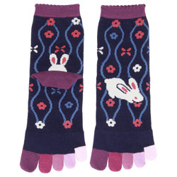 Chaussettes japonaises 5 orteils, lapin - taille 35 à 40 - Comptoir du Japon