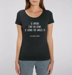 T-shirt Femme Les Vilaines Filles Si l'apro - FRUIROUGE & CIE - L'EPICERIE FERMIERE