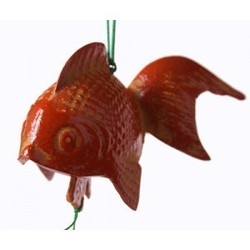 Cloche à vent en fonte, poisson rouge - Comptoir du Japon