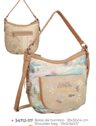 34711-117 SAC A BANDOULLIERE ANEKKE  SLOW LIFE MEDITERRANEAN - Maroquinerie Diot Sellier