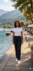 PANTALON SPORTWEAR CHIC EVA KAYAN  - ANN'MODE 
