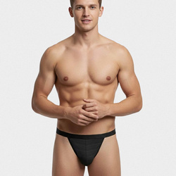  Impetus i am 1141N8900 String Rayures en transparence noir - Un Temps Pour Elle - Lingerie