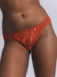Maison Lejaby Magnolia Tanga orange - Un Temps Pour Elle - Lingerie