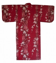 Yukata kimono en coton sakura fleurs de cerisier - Comptoir du Japon