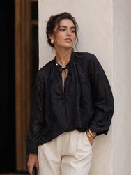 BLOUSE BROD�E EVA KAYAN  - ANN'MODE 