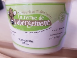 Crème fraiche lait cru 250gr - LEPY 