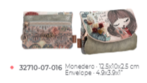 32710-07-106 PORTE MONNAIE IXCHEL ANEKKE EPUISE - Maroquinerie Diot Sellier