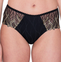 Louisa Bracq Julia shorty noir/or - Un Temps Pour Elle - Lingerie