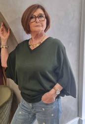 PULL AMPLE MANCHES CHAUVE SOURIS EVA KAYAN - ANN'MODE 