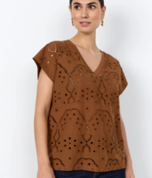 TOP BRUN AJOUR� SOYACONCEPT  - ANN'MODE 