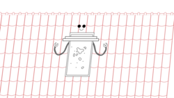 robot de nettoyage sur toit