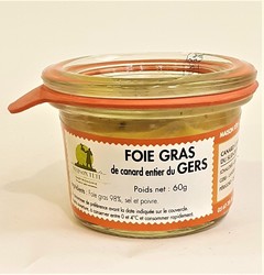 Foie Gras de Canard Entier du Gers 60 Grs - LA CAVE GOURMANDE