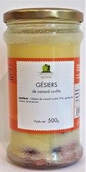 Gsiers de Canard Confits 500 Grs - LA CAVE GOURMANDE