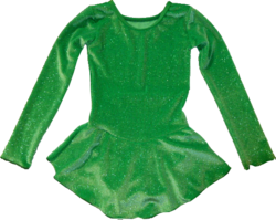 Tunique de Patinage sur Glace Elite Xpression Ref 46TE10 - GREEN et GLACE Patinage et sportwear