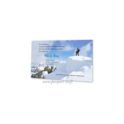 Alpiniste, remerciement dcs, condolance| Alpiniste sommet - Amalgame imprimeur-graveur