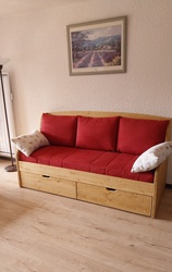 Banquette lit avec 2 tiroirs - VERCORS LITERIE 