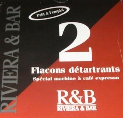 détartrant Riviera & Bar machine à café expresso produit R&B - MENA ISERE SERVICE - Pièces détachées et accessoires électroménager
