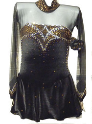 Tunique de Patinage sur Glace Elite Xpression Ref 121417 - GREEN et GLACE Patinage et sportwear