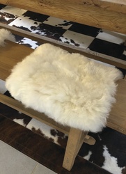 Galette de chaise en mouton ras - La Petite Boutique