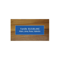 Plaque Boite  lettres, plaque porte bleu/blanc | Azur  - Amalgame imprimeur-graveur