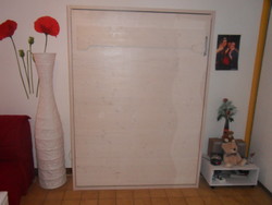 lit relevable ou lit armoire en 140x190 vertical  - VERCORS LITERIE 