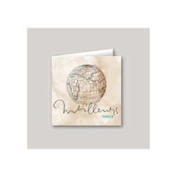 Carte de vux, carte bonne anne  | Globe Terrestre - Amalgame imprimeur-graveur