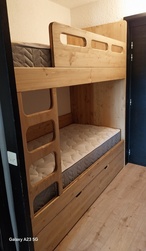 Lit superpos� fixe 90x200 avec gigogne 80x200 - VERCORS LITERIE 