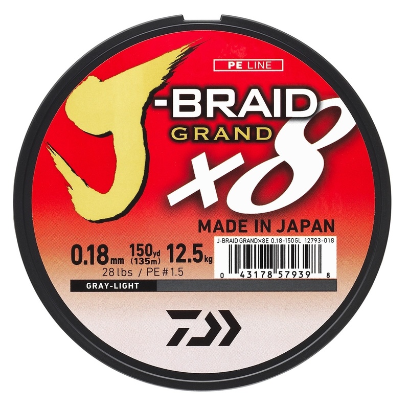 Tresse Daiwa J-BRAID Grand X8 135m - Tresse - AVENIR PÊCHE 38 - Voir en grand