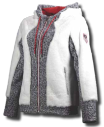 POLAIRE MODELE SALLY CAPUCHE - GREEN et GLACE Patinage et sportwear