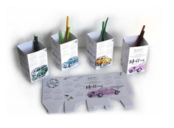 Calendrier, Carte de vux personnalis logo | Pot  crayons - Amalgame imprimeur-graveur
