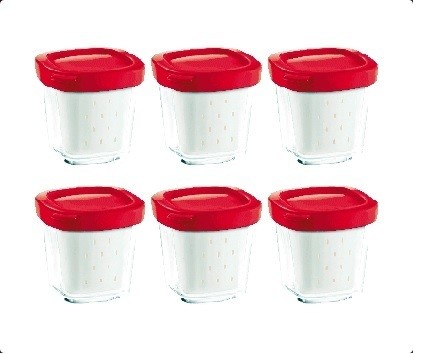 Lot 6 pots à yaourt Yaourtière Multi-Délices YG6528 Seb - XF100001 - MENA  ISERE SERVICE - Pièces détachées et accessoires électroménager