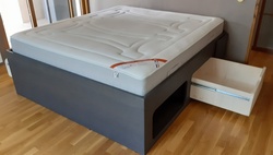 Bois de lit avec rangements n24 - VERCORS LITERIE 